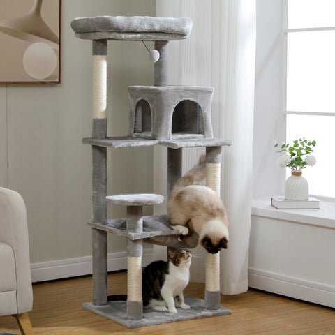 Multi-Level Cat Tree Tower with Condo Scratching Post for Cat Furniture House Cat Scratcher Cat Supplies Cat Toy