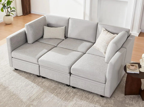 Sectional Sleeper Sofa, Sectional Couch Reversible Sectional Sleeper Sofa Bed,Modular Couch with Storage