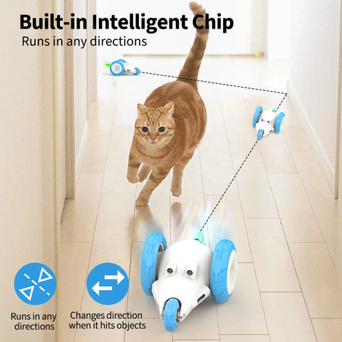 Moebypet Smart Interactive Cat Toys Rechargeable Electric Sensor Self-moving Mice Toys for Cats Playing Indoor Pet Supplies