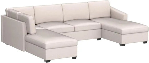 Modular Large U-Shape Sectional Sofa,Living Room Sectional Sofa Couch with Double Extra Wide Chaise Lounge for Living Room