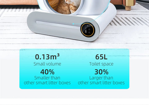 Smart cat litter box self-cleaning