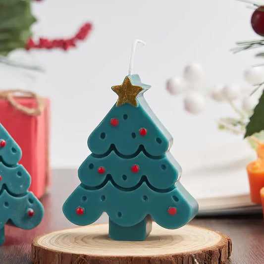 Christmas Aromatherapy Candle 3D Christmas Tree Candles Gingerbread Man Candle Christmas Elk Shape Scented Candle Christmas Gift