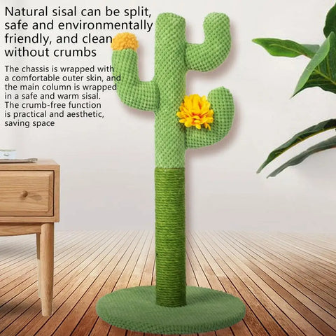 Cactus Cat Scratcher Tower Cute Tall Green Cat Cactus Tree New Cactus Sisal Climbing Frame Sheep Fluffy Cat Litter Scratch Board