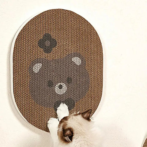 Cat Scratching Cardboard Wall-Mounted Board Cat Scratch Pad Reusable Cat Scratcher Wall Mounted Scratch Pad For Small To Medium