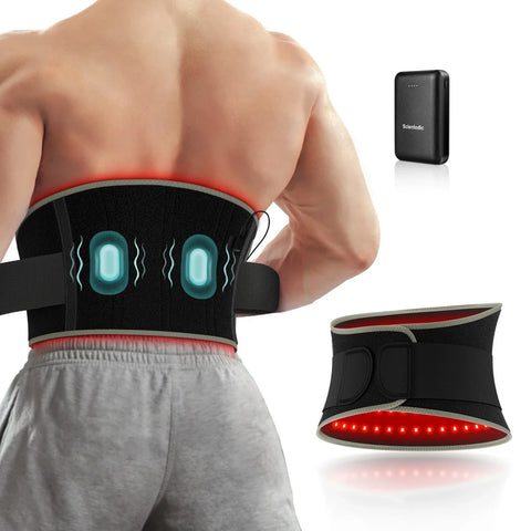 LED Light Therapy Back Waist Red Light Therapy Belt Infrared light Device 660nm 850nm Pain Relief Relaxing Muscle Inflammation