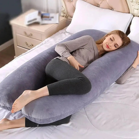 multifunction creative Full Body Pillow Flexible Pregnancy Pillow for Lactation Sleeping Removable Support Pillow for Relaxing