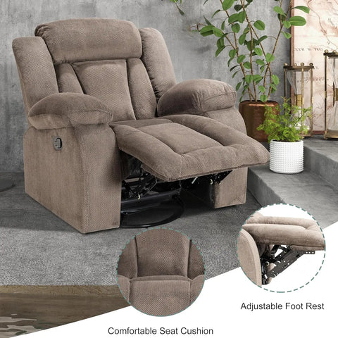 Recliner Chairs, Adults Manual Reclining Sofa Chair Oversized Recliner Chair for Living Room Comfy, Recliner Chair