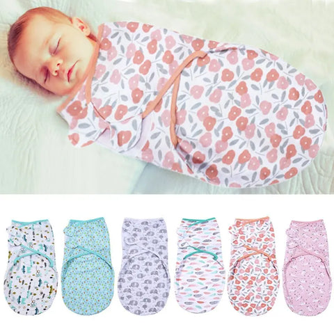 Baby Swaddle Blanket Newborn Infant Adjustable Swaddling Sleep Sack for Boy Girl