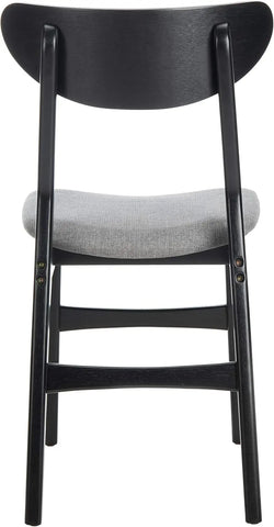 Home Lucca Retro Black Dining Chair, Wood, Set of 2