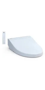 Electronic Bidet Toilet Seat with PREMIST and EWATER+ Wand Cleaning, Elongated, Cotton White