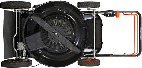 201cc Select  6 Speed CVT High Wheel RWD 3-in-1 Gas Walk Behind Self Propelled Lawn Mower, Black