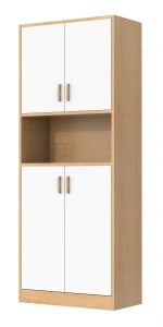 Kitchen Pantry Cabinet, 71" Tall Kitchen Storage Cabinet with Power Outlet, Freestanding Kitchen Hutch with countertop