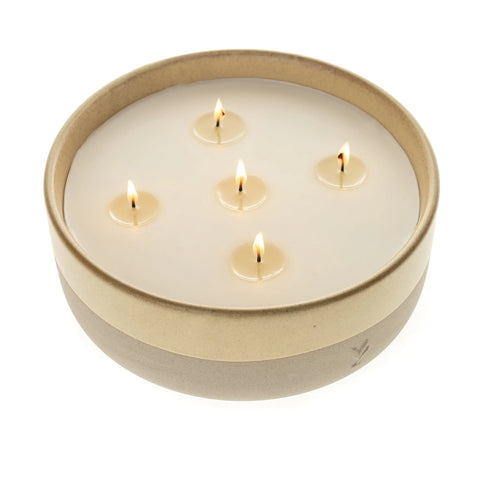 Honeysuckle Scented 38oz Ceramic Dip 6-Wick Candle by Dave & Jenny Marrs