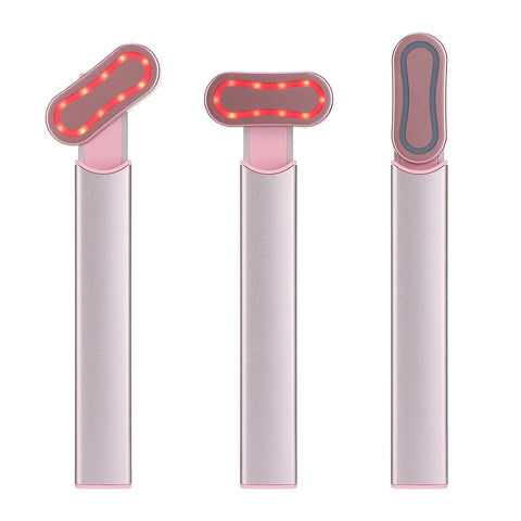 EMS Microcurrent Face Lifting Device Red Light Facial Wand Eye Neck Massager Skin Tightening Anti Wrinkle Skin Care Beauty Tool