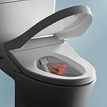 Electronic Bidet Toilet Seat with PREMIST and EWATER+ Wand Cleaning, Elongated, Cotton White