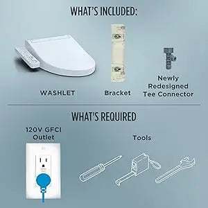 Electronic Bidet Toilet Seat with PREMIST and EWATER+ Wand Cleaning, Elongated, Cotton White