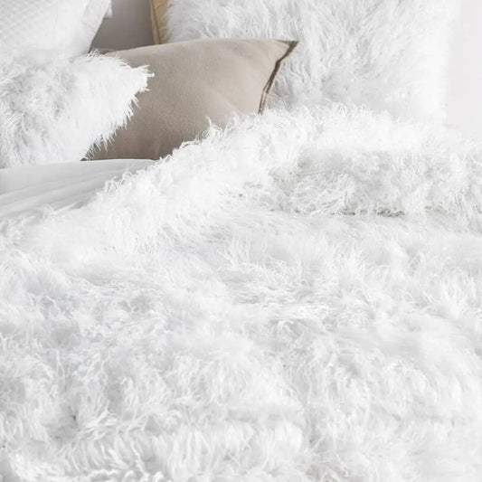 Comforter king Size GSM extra soft ultra plush cozy furry fuzzy comfort one toned adult | All Season Faux Fur bedding smooth