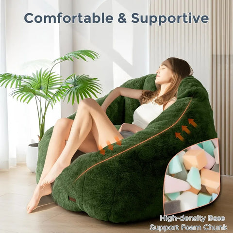 Bean Bag Sofas Adopting a unique and innovative shell shape High density foam filling is soft and comfortable Large sofa