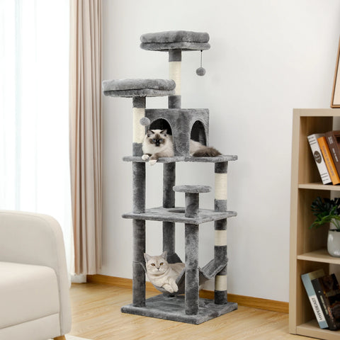 Domestic Delivery Multi-Level Cat Tree Tower Climb Furniture Scratching Post for Indoor House Pet Supplies Kitten Toy Cozy Condo