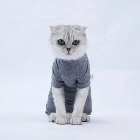 Cat Recovery Suit for Dogs Cats Jumpsuit After Surgery Shirt for Puppy Cats Male Female Wound Protective Clothes Prevent Licking