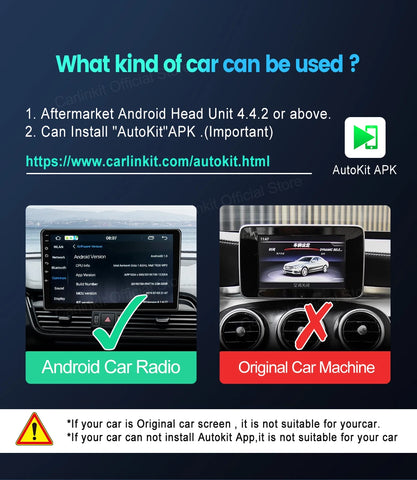 CarlinKit USB Wired/Wireless CarPlay Dongle Wired/Wireless Android Auto AI Box Mirrorlink BT Auto Connect For Android Car Radio