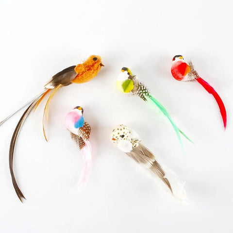 Replacement Head For Funny Cat Stick Toy Various Kinds Cats Rod Feather Birds Teaser Toy For Kitten Pets Toy Supplies