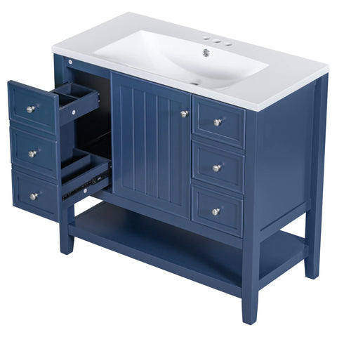 36" Bathroom Vanity with Wash Basin Sink Combo,  bathroom sink [USA Warehouse Ship]