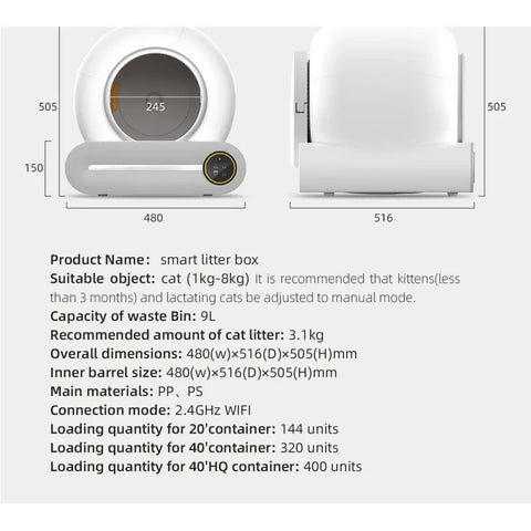 Smart cat litter box self-cleaning