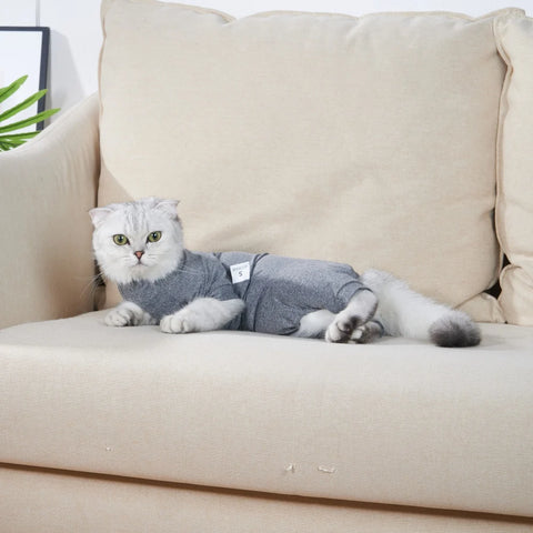 Cat Recovery Suit for Dogs Cats Jumpsuit After Surgery Shirt for Puppy Cats Male Female Wound Protective Clothes Prevent Licking