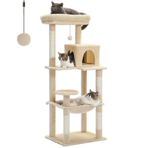 Multi-Level Cat Tree Tower with Condo Scratching Post for Cat Furniture House Cat Scratcher Cat Supplies Cat Toy