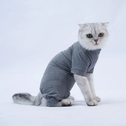 Cat Recovery Suit for Dogs Cats Jumpsuit After Surgery Shirt for Puppy Cats Male Female Wound Protective Clothes Prevent Licking