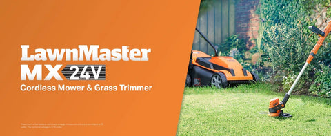 20VMWGT 24V Max 13-inch Lawn Mower and Grass Trimmer 10-inch Combo with 2x4.0Ah Batteries and Charger