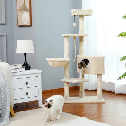 Domestic Delivery Multi-Level Cat Tree Tower Climb Furniture Scratching Post for Indoor House Pet Supplies Kitten Toy Cozy Condo