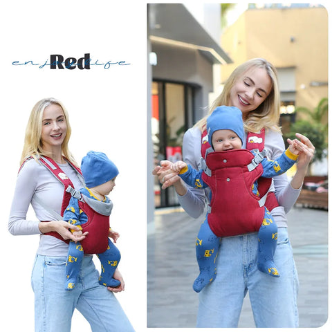 All Seasons NewbornFront Facing Kangaroo Wrap  Advanced 4-In-1 Baby Carrier Strap Sling Infant Hipseat Waist Belt Babies Gear