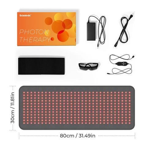 Red Light Therapy Pad LED Infrared Back Massager Skin Care Infrared Light Therapyn Tapete Yoga Mat Muscle Massage Cushion