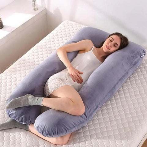 multifunction creative Full Body Pillow Flexible Pregnancy Pillow for Lactation Sleeping Removable Support Pillow for Relaxing