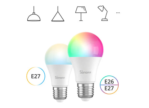 SONOFF Smart Light Bulb A19 A60 E26 E27 Dimmable Lamp WiFi ESP32 Smart Home Work With Alexa Google Home Yandex Alice Smartthings