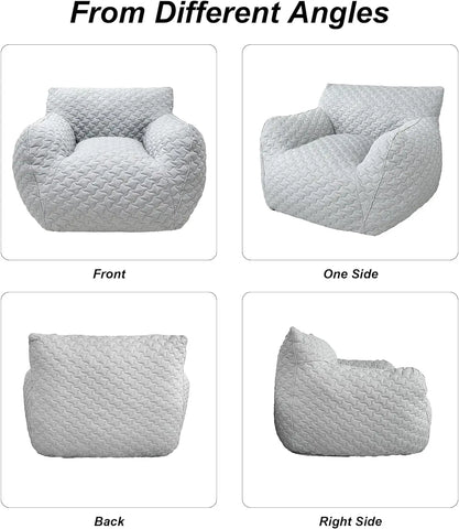 Giant Bean Bag Chair,Bean Bag Sofa Chair with Armrests, Large BeanBag Chair for Adults in Livingroom,Bedroom