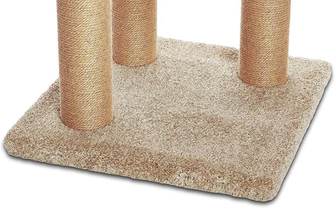 Cat Tree Indoor Climbing Activity Tower with Scratching Posts, Large, 17.7" x 45.9", Beige