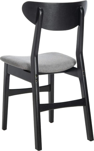 Home Lucca Retro Black Dining Chair, Wood, Set of 2