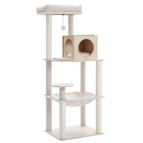 Multi-Level Cat Tree Tower with Condo Scratching Post for Cat Furniture House Cat Scratcher Cat Supplies Cat Toy