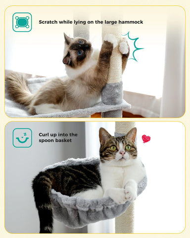 Domestic Delivery Multi-Level Cat Tree Tower Climb Furniture Scratching Post for Indoor House Pet Supplies Kitten Toy Cozy Condo