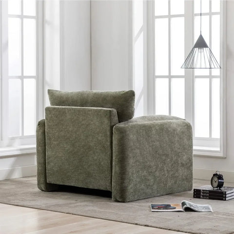 Armchair-Modern Accent Chair & Single Sofa Lounge, Comfortable Seating for Living Room & Bedroom