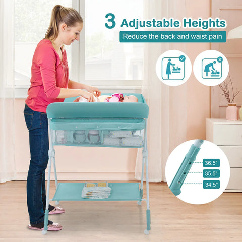 Babyjoy Baby Changing Table Folding Infant Diaper Station Nursery w/ Storage  BB5605