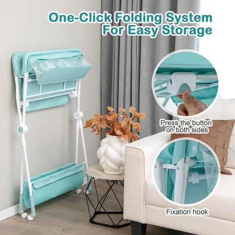 Babyjoy Baby Changing Table Folding Infant Diaper Station Nursery w/ Storage  BB5605