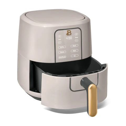 Beautiful 3 Qt Air Fryer with TurboCrisp Technology, Porcini Taupe