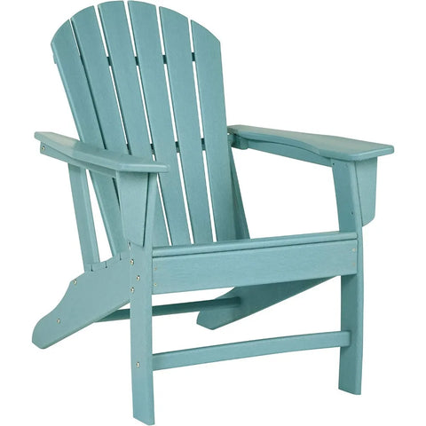 Signature Design by Ashley Sundown Treasure Outdoor Patio HDPE Weather Resistant Adirondack Chair, Blue