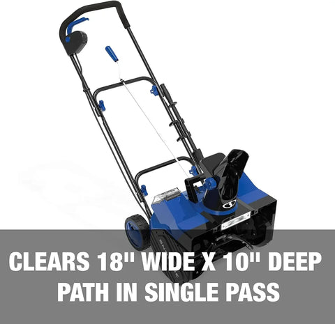 24V-X2-SB18 18-Inch, 48-Volt IONMAX Cordless Snow Blower Kit (w/ 2 x 4.0-Ah Batteries + Charger), Blue