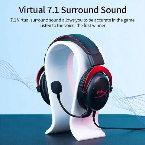 HyperX Cloud II Gaming Headset Hi-Fi 7.1 Surround Sound Detachable Microphone With USB sound card For PC PS5 PS4