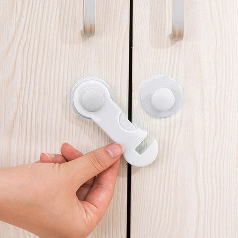 1pc Cabinet Locks Child Safety, Adhesive Baby Proofing Latches Multi-purpose 1pc Security Drawer Door Door Drawer Fridge Lock